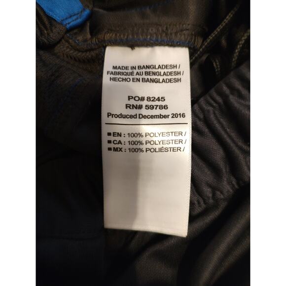 Men's Mitre "Italia" Track Pants Sweat Pants Grey Blue Stripe - XL - Picture 8 of 12